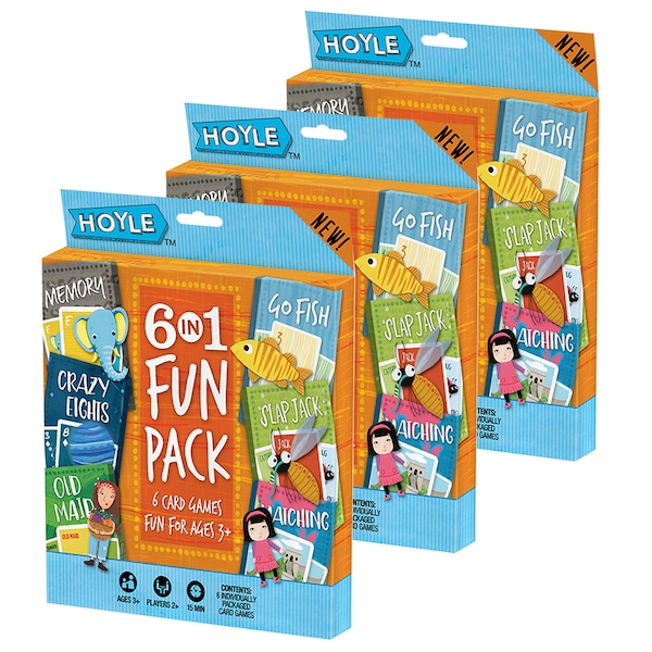 Hoyle Classic Childrens Games, 6 in 1 Fun Pack, PK3 1036723 - main